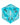 Foam Brain 55mm Titan D20 - Sharp Edge Cyan Bubbles