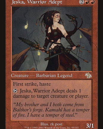 Jeska, Warrior Adept