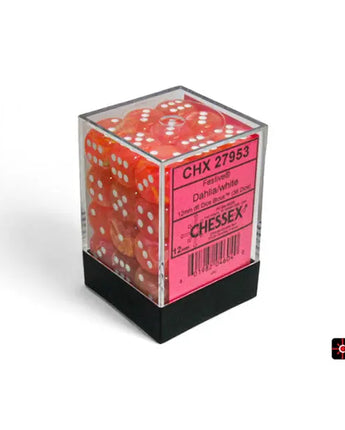 Chessex Dice: Special 12mm D6 (36) - Festive: Dahlia/White