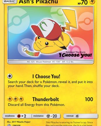 Ash's Pikachu - SM108