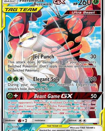 Pheromosa & Buzzwole GX (192) (Alternate Full Art)