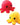 Reversible Octopus Plushie: Red and Yellow