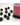 Chessex Dice: Opaque 12mm D6 (36) - Black/Red