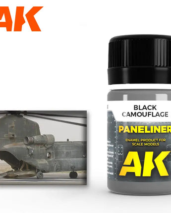Panel Liner Black Camouflage Air Series Enamel Paint 35ml