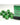 Chessex Dice: Vortex 16mm D6 (12) - Green/Gold