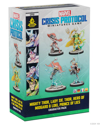 Crisis Protocol Mighty Thor, Lady Sif, Thor, Hero of Midgard & Loki, Prince of Lies