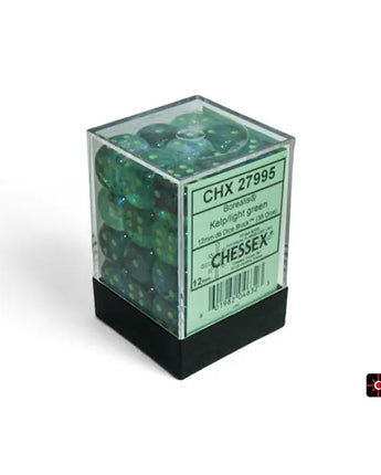 Chessex Dice: Special 12mm D6 (36) - Nebula: Kelp/Light-Green