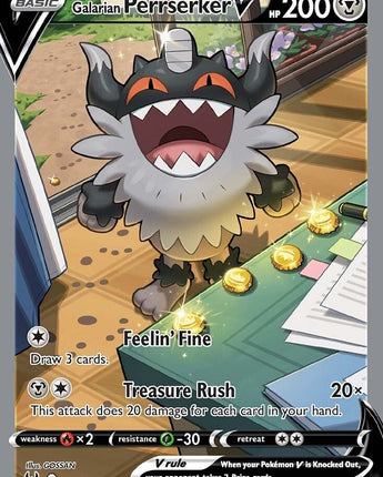 Galarian Perrserker V (Alternate Full Art)