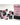 Chessex Dice: Gemini 16mm D6 (12) - Black-Pink/White