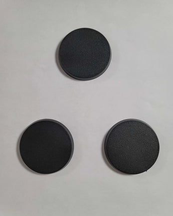 50mm Round Beveled Bases x3