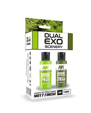 Dual Exo: Light Vegetation & Dark Vegetation Acrylic Paint Set