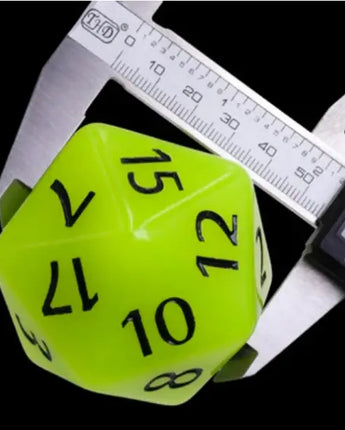 Foam Brain 55mm Titan D20 - Glow in the Dark Yellow