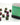 Chessex Dice: Gemini 12mm D6 (36) - Green-Purple/Gold