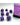Chessex Dice: 7-Die RPG Set - Lustrous: Purple/Gold