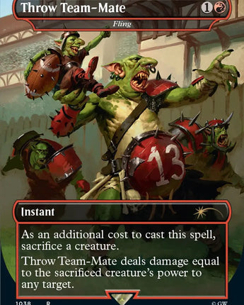 Throw Team-Mate - Fling (Borderless)
