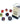 Chessex Dice: Luminary 7-Die RPG Set - Primary/blue