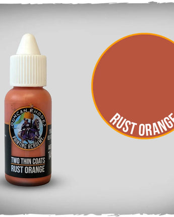 Two Thin Coats Rust Orange