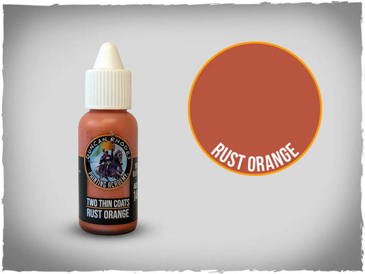Two Thin Coats Rust Orange