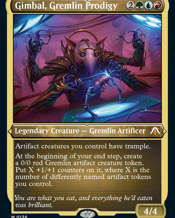 Gimbal, Gremlin Prodigy (Display Commander) - Thick Stock