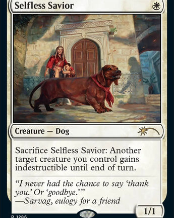 Selfless Savior