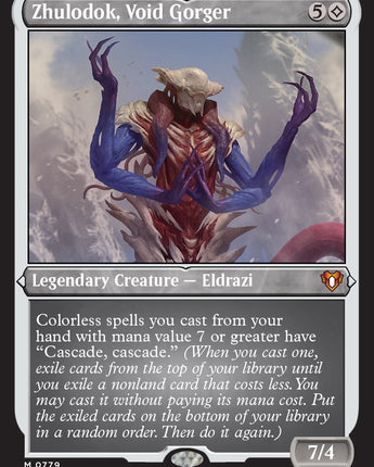 Zhulodok, Void Gorger (Display Commander) (Foil Etched) - Thick Stock