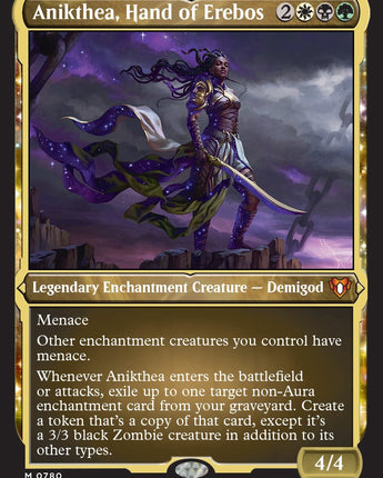 Anikthea, Hand of Erebos (Display Commander) (Foil Etched) - Thick Stock