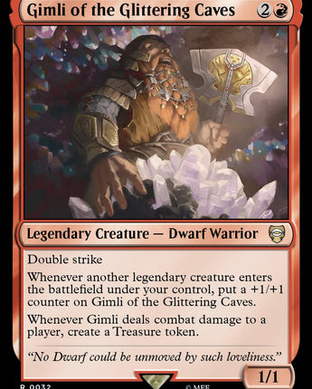 Gimli of the Glittering Caves