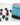 Chessex Dice: Gemini 12mm D6 (36) - Purple-Teal/Gold