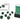 Chessex Dice: Mini 7-Die RPG Set - Scarab: Jade/Gold