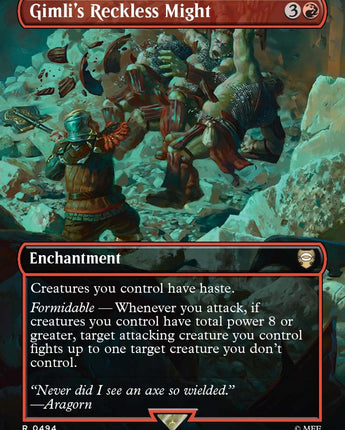 Gimli's Reckless Might (Borderless)