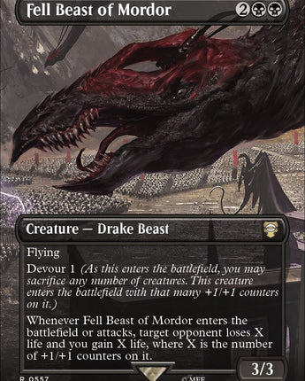 Fell Beast of Mordor (Borderless) (Surge Foil)
