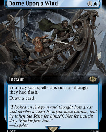 Borne Upon a Wind (Extended Art) (Surge Foil)