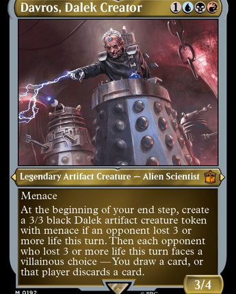 Davros, Dalek Creator (Display Commander) - Thick Stock
