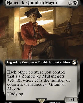 Hancock, Ghoulish Mayor (Extended Art) (Surge Foil)