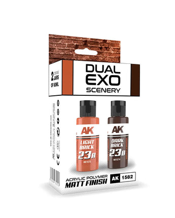 Dual Exo: Light Brick & Dark Brick Acrylic Paint Set