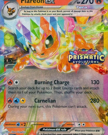 Flareon ex - 014/131 (Prismatic Evolutions Stamp)