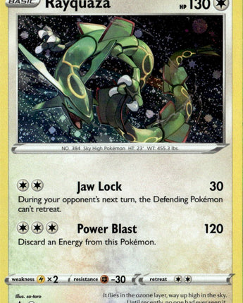 Rayquaza - SWSH029 (Pixel Cosmos Holo)