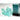 Chessex Dice: Special 16mm D6 (12) - Frosted: Teal/White