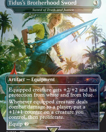 Tidus's Brotherhood Sword - Sword of Truth and Justice (Rainbow Foil)