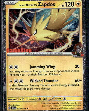Team Rocket's Zapdos (Gamestop Exclusive)