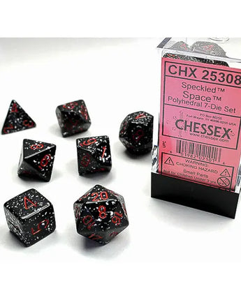 Chessex Dice: 7-Die RPG Set - Speckled: Space