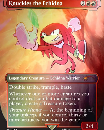 Knuckles the Echidna (Rainbow Foil)