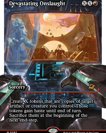Devastating Onslaught (0387) (Showcase) (Fracture Foil)