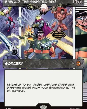 Behold the Sinister Six! (Borderless)