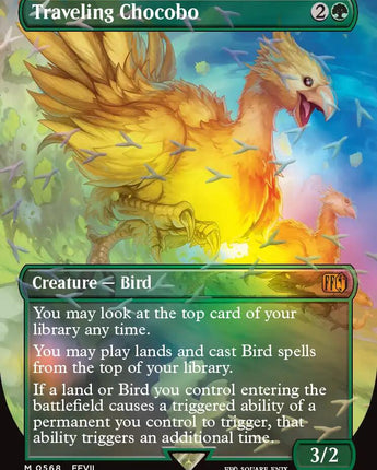 Traveling Chocobo (Borderless) (Chocobo Track Foil)