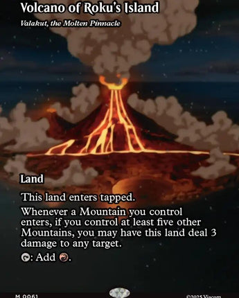 Volcano of Roku's Island - Valakut, the Molten Pinnacle (Borderless)