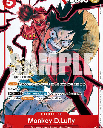 Monkey.D.Luffy - ST01-012 (3rd Anniversary Tournament 3 Brothers Pack)