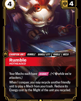 Rumble - Hotheaded (Alternate Art)