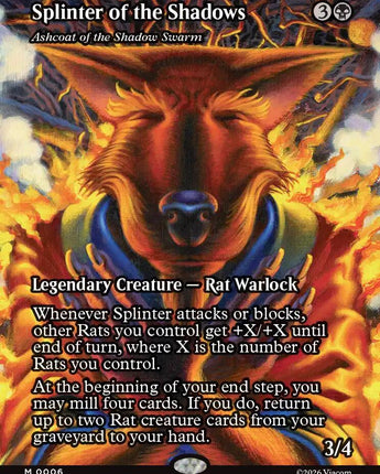 Splinter of the Shadows - Ashcoat of the Shadow Swarm (Borderless)