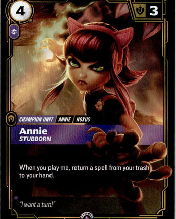 Annie, Stubborn